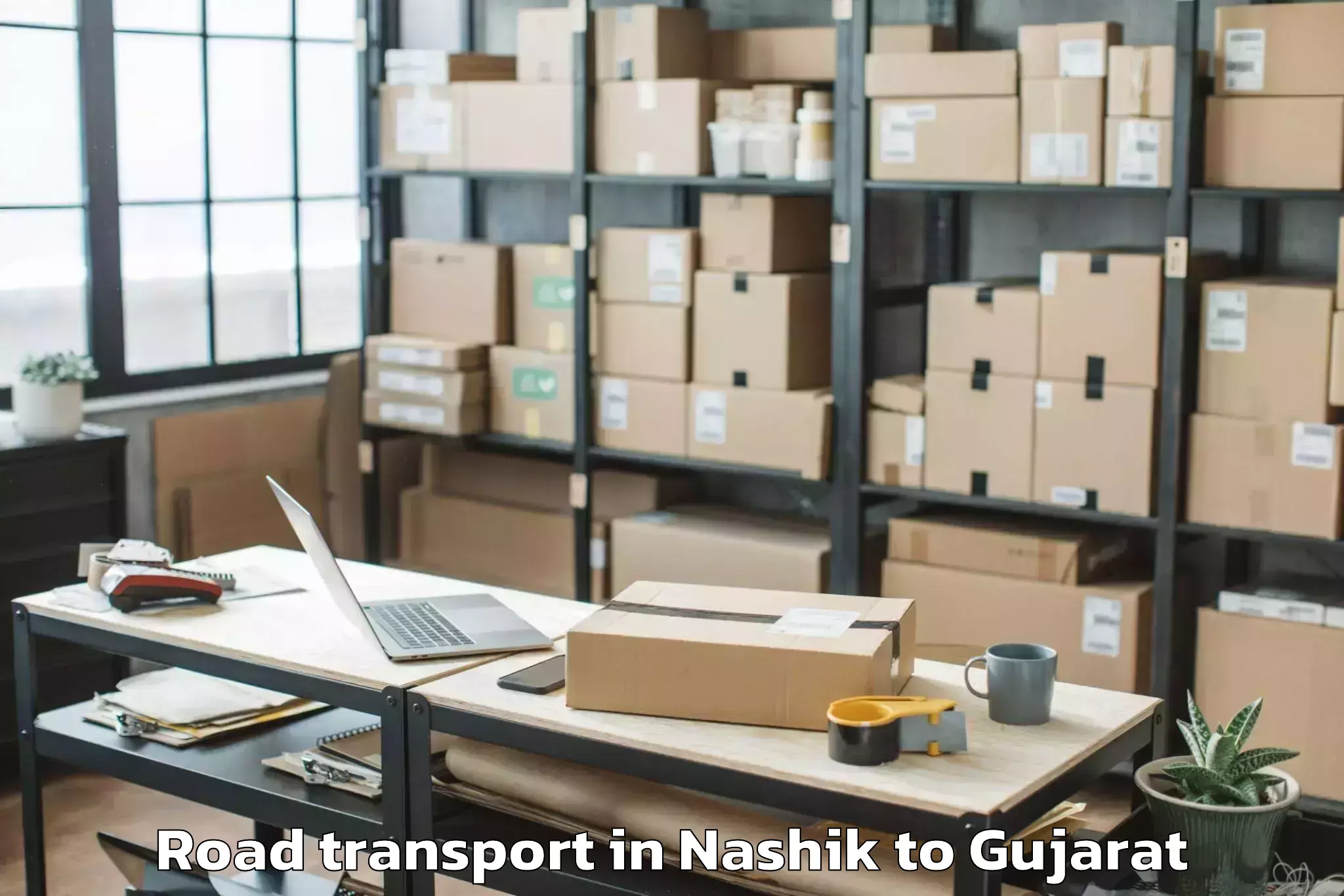 Reliable Nashik to Dhuvaran Road Transport